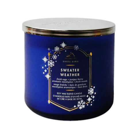 BATH & BODY WORKS SWEATER WEAYHER SCENTED CANDLE 411GM