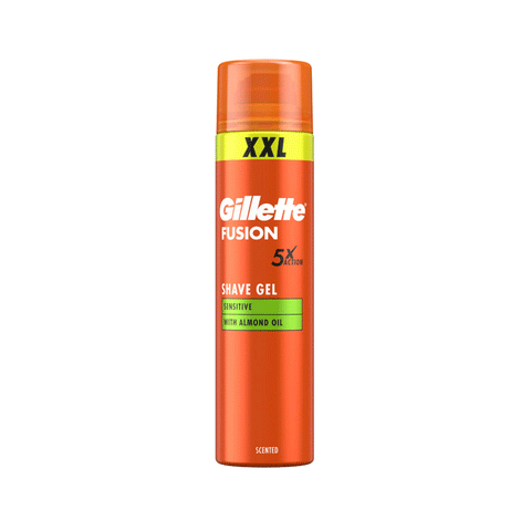 GILLETTE FUSION SHAVE GEL SENSITIVE WITH ALMOND OIL 240ML