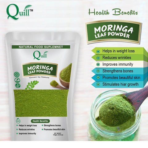QUILL MORINGA LEAF POWDER 125GM