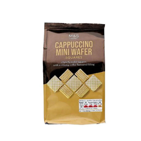 M&S Cappuccino Mini Wafer Squares 125g