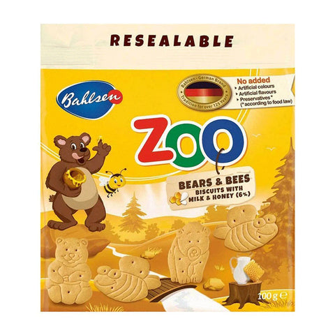 Leibniz Zoo Milk & Honey Biscuits 100g