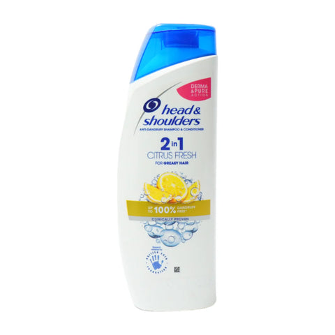 HEAD & SHOULDERS 2IN1 CITRUS FRESH SHAMPOO 400ML