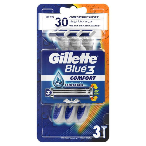 GILLETTE BLUE 3 BLUE 3 PACK