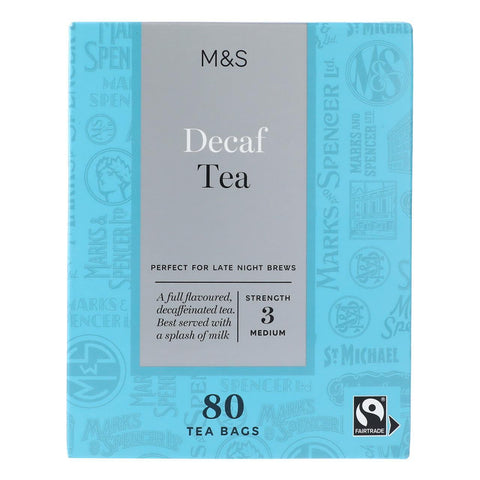 M&S Decaf Tea 80 Tea Bags 250g