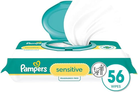 PAMPERS SENSITIVE BABY WIPES 52 PACK