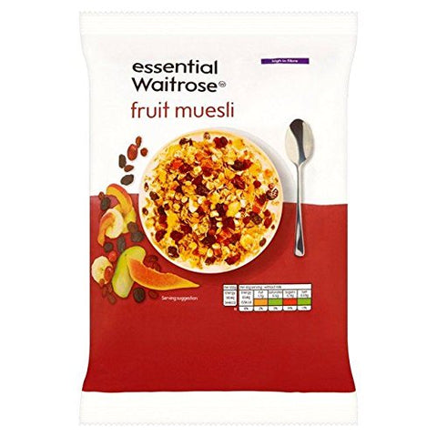 ESSENTIAL WAITROSE FRUIT MUESLI 1KG