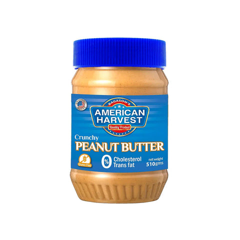 AMERICAN HARVEST PEANUT BUTTER CRUNCHY 510GM