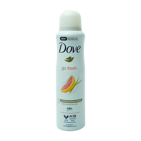 DOVE BODY SPRAY GO FRESH GRAPEFRUIT & LEMONGRASS 250ML