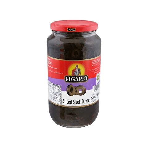 FIGARO SLICED BLACK OLIVES 920GM