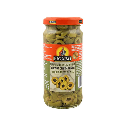 FIGARO SLICED GREEN OLIVES 240GM