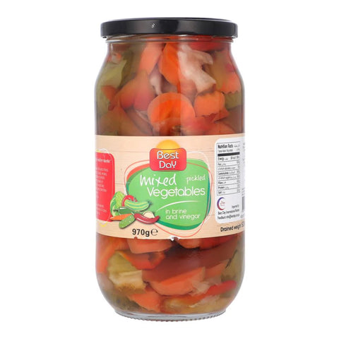 BEST DAY MIXED PICKLES VEGITABLES 970GM