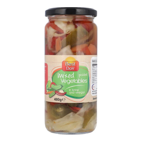 BEST DAY MIXED PICKLES VEGITABLES 480GM