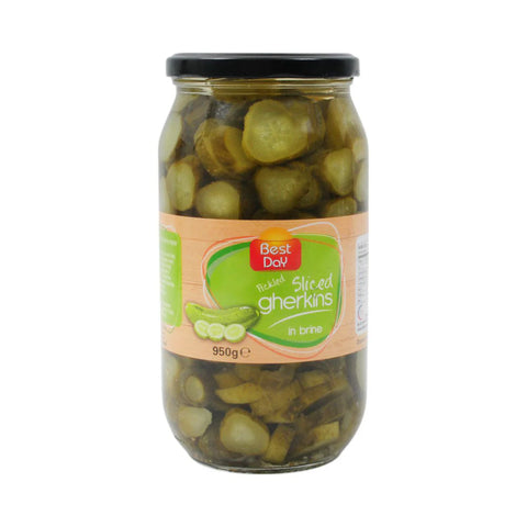 BEST DAY PICKLED GHERKINS SLICED 950GM