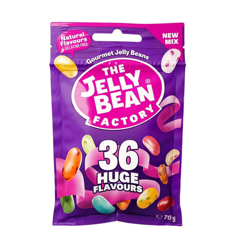THE JELLY BEAN FACTORY 36 HUGE FLAVOURS 75GM