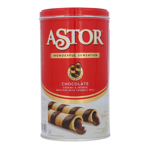 ASTOR CHOCOLATE WAFER ROLL TIN 330GM