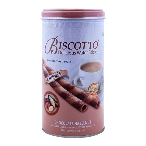 BISCOTTO CHOCOLATE HAZELNUT WAFER STICKS 370GM
