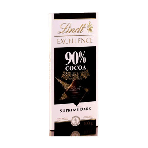 Lindt Excellence 90% Cocoa Supreme Dark Chocolate 100g