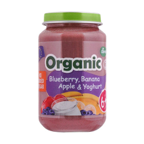DEVA ORGANIC BLUEBERRY BANANA APPLE & YOGHURT 200GM