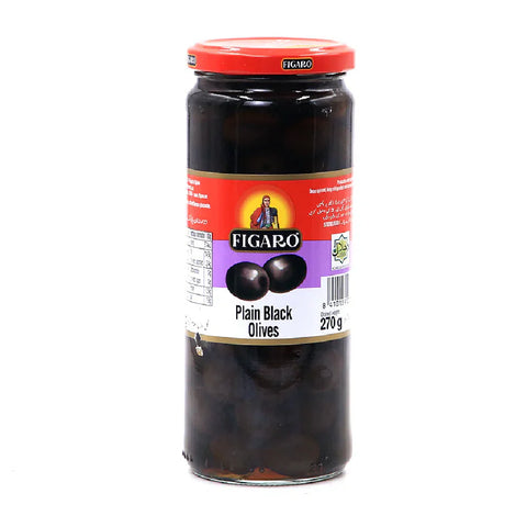 FIGARO PITTED BLACK OLIVES 450GM