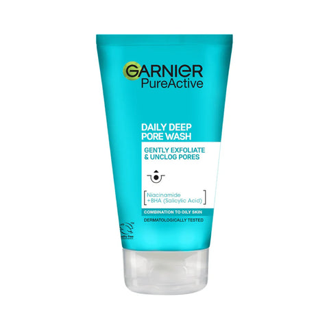 GARNIER DAILY DEEP PORE WASH SCRUB 150ML