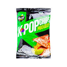K-POP CHIPS HOT CHILLI PEPPER LIME 50G