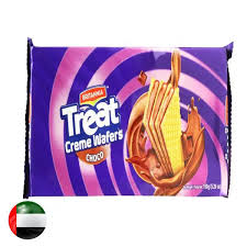 BRITANNIA TREAT CREME WAFERS CHOCO 150GM