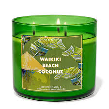 BATH & BODY WORKS WAIKIKI BEACH COCONUT SCENTED CANDLE 227GM