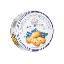K.HARRODSON BLUEBERRY & ALMOND BUTTER COOKIES 400GM