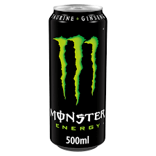 MONSTER ENERGY DRINK L-CARNITINE + TAURINE + GINSENG + B VITAMINS 500ML
