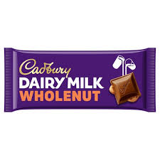 CADBURY DAIRY MILK WHOLENUT 180GM